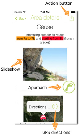 Maximum informations about rock climbing places