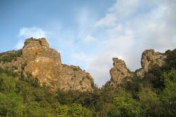Vue générale de la falaise. / Fontjoncouse
