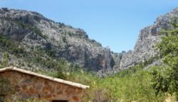 Vue du canyon depuis le parking / Sa Gubia