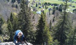 Vue à mi voie / La Cascade (Isère)