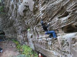 Jean-François  dans The Short, Happy Life of Francis Macomber 5.10b  / Red River Gorge (Muir Valley - Bibliothek)