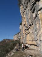 site de mi-saison - peu de voies faciles -la majoritée dans le 7 / Cirque d'Endieu
